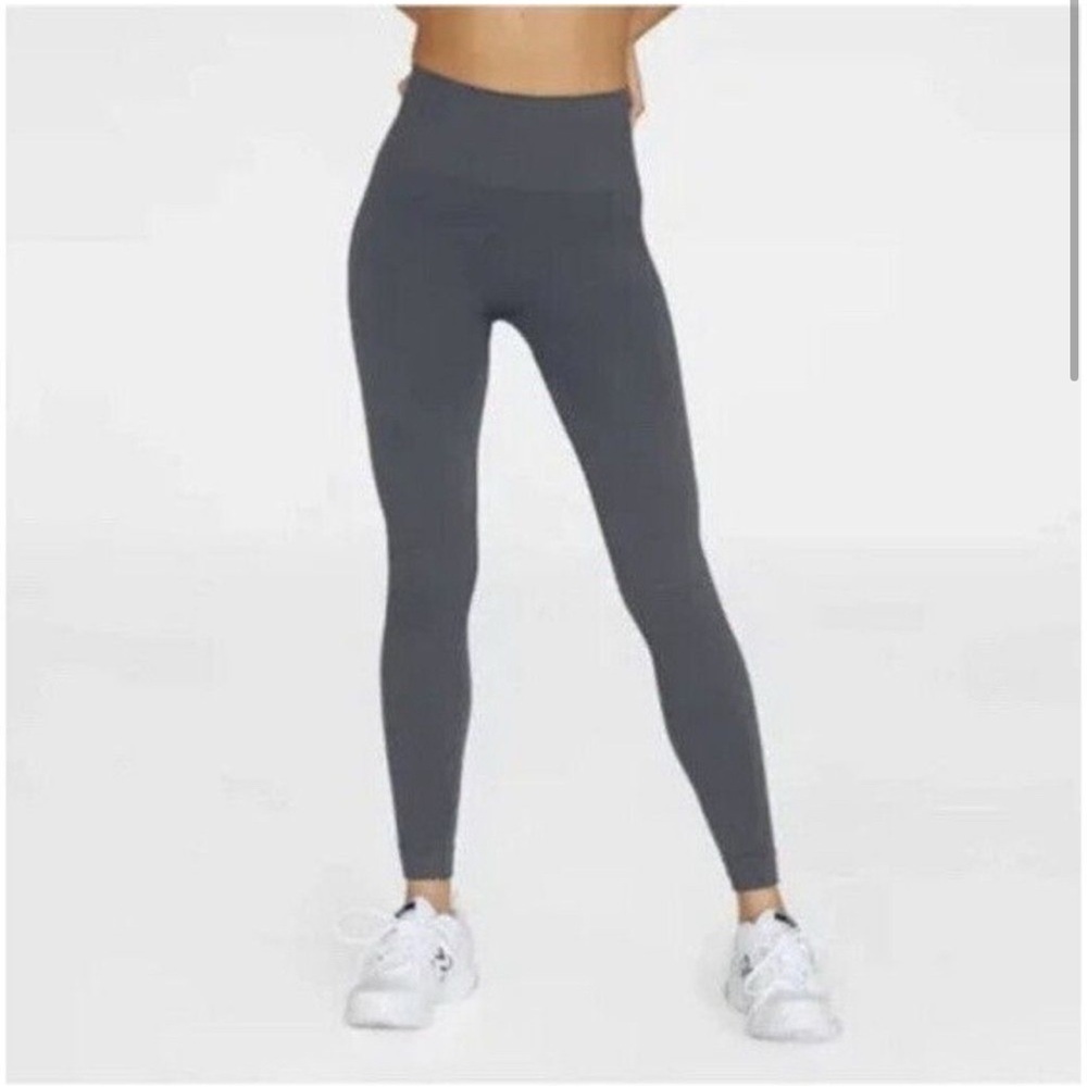 SET Active | Sculptflex Leggings S‎ Charcoal Grey High Rise Seamless Ribbed